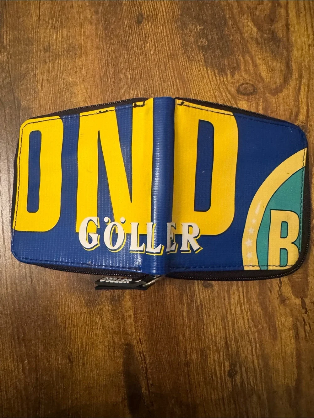 Goller Brewery Banner Vinyl Zip Around Wallet Coin Purse Germany Beer Promo